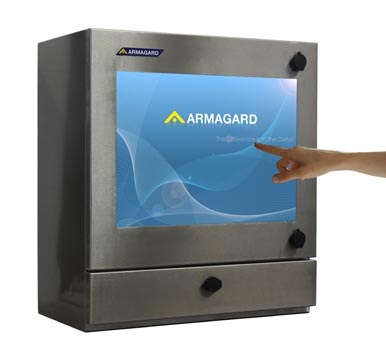 Ekran dotykowy przemysł spożywczy | Ochrona monitorów dotykowych w mokrych środowiskach | Armagard Ltd