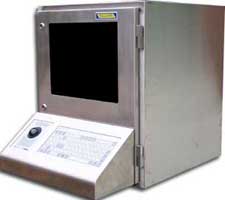 IP65 enclosures: Nierdzewna Obudowa Komputera SENC-900 — widok z lewej strony