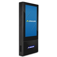 Totem informacyjny dla transportu publicznego firmy Armagard