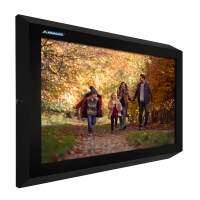 Wewnętrzna obudowa ochronna na TV firmy Armagard, widok od lewej strony