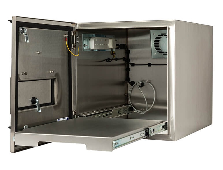 Otwarta obudowa IP65 chroniąca przemysłowe drukarki RFID Honeywell