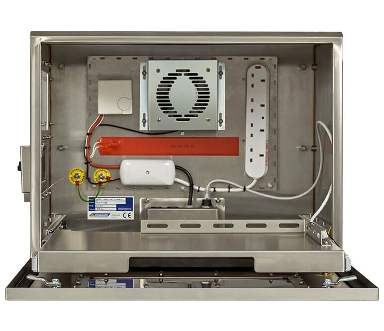 Otwarta obudowa SPRI-200Z chroniąca przemysłowe drukarki RFID Honeywell