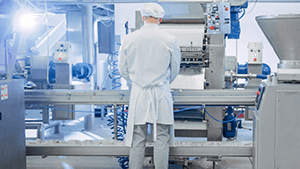 System ochrony monitora produkcyjnego dla branży spożywczej na linii produkcyjnej w zakładzie produkcji żywności